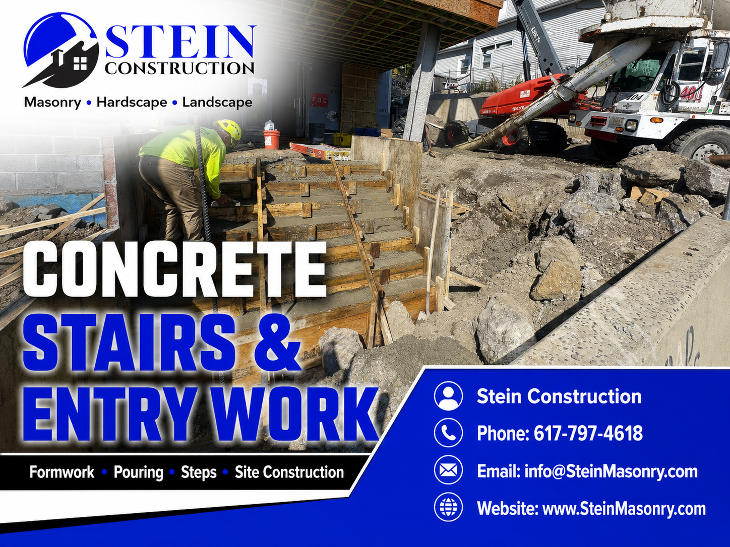 Commercial masonry work in Boston, Massachusetts